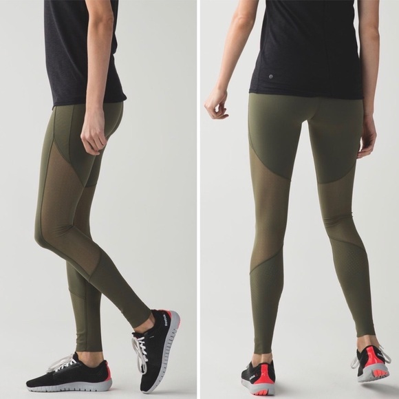FINAL Lululemon Barre Star Pant Luon Fatigue Green Size 2 - Picture 1 of 6